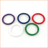 5 Rainbow Silicone Cock Ring Set